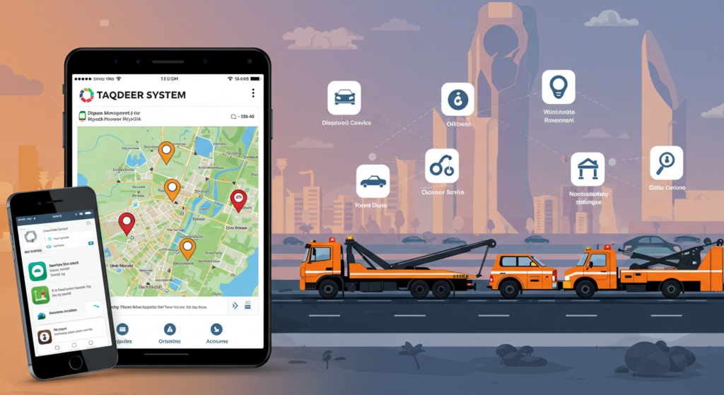 Taqdeer System for Towing Services in Riyadh, KSA
